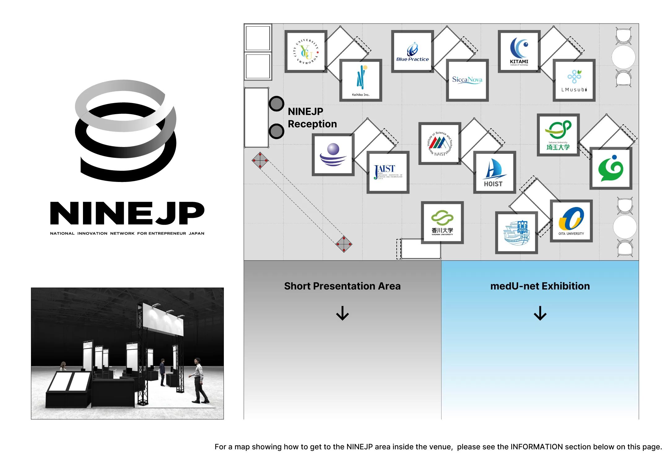 BioJapan 2026 NINEJP booth layout