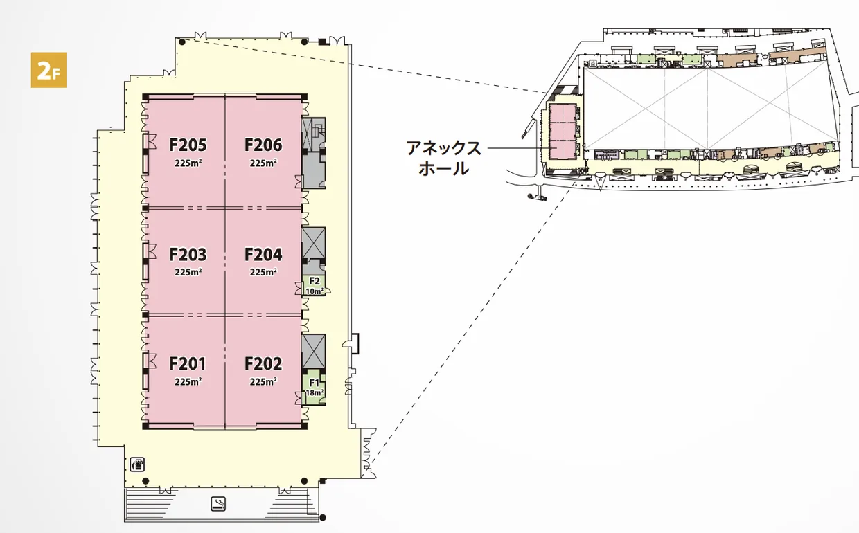 Floor map of PACIFICO Yokohama Annex Hall